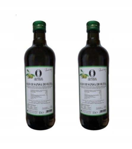 ORLANDINI Olio di Sansa di Oliva oliwa do smażenia 1 Litr X 2 SZTUKI