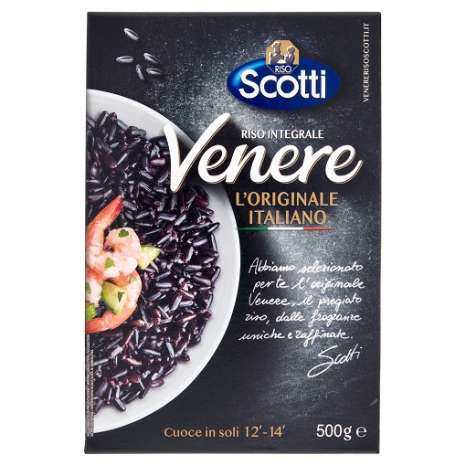 Riso Scotti Venere riso integrale Ryż czarny pełnoziarnisty 500g Italia