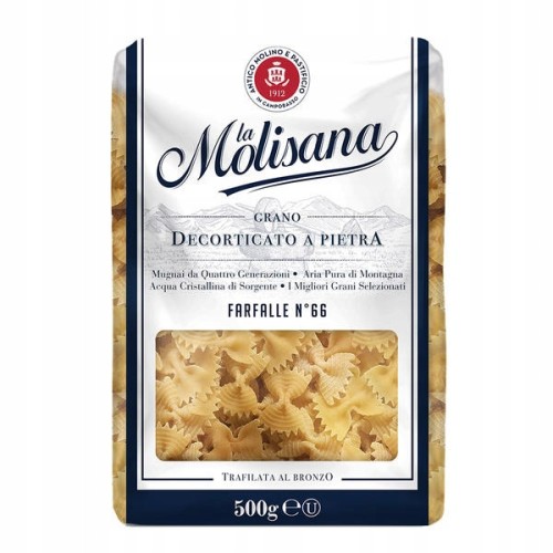 La Molisana Farfalle Rigate N 66 makaron włoski kokardki 500g