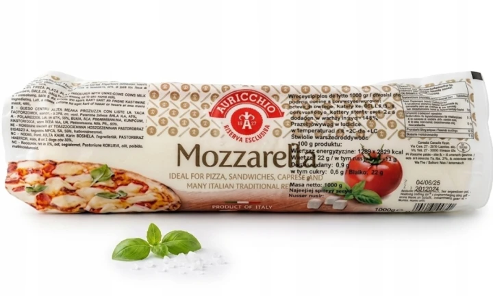 AURICCHIO wołoska mozzarella Fior di latte Idealna do pizzy 1 kg