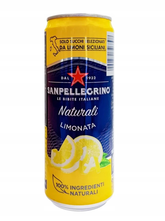San Pellegrino Limonata włoski Gazowany napój cytrynowy (330 ml)