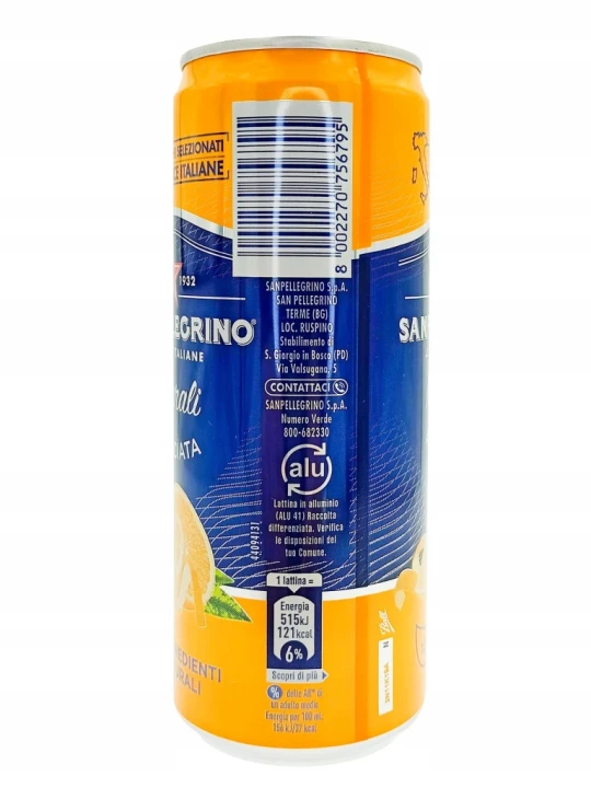 Napój gazowany Sanpellegrino Aranciata Naturali 330 ml