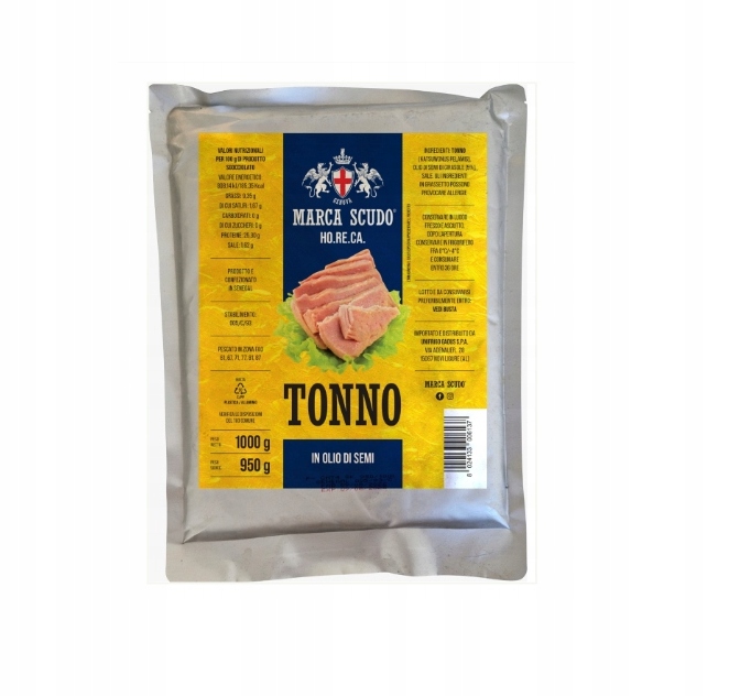 Marca Scudo Tonno Yellowfin Ho.Re.Ca. Tuńczyk w Kawałkach w oleju 1kg